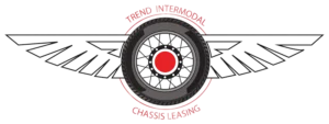 Trend Intermodal Chassis Leasing logo featuring a tire with red hub and stylized black wings on both sides