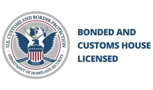 Official round seal of U.S. Customs and Border Protection, signifying All City’s bonded status and authorization to handle in-bond freight through CBP.