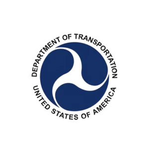 Circular blue seal representing the U.S. Department of Transportation, symbolizing All City’s top DOT safety rating and regulatory compliance.